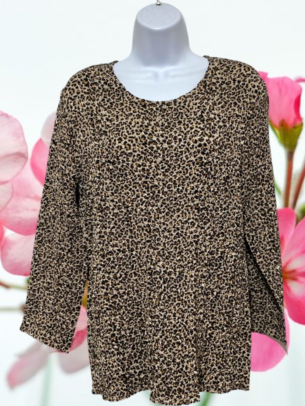 UbU-Women's Large Pullover Top Long Sleeve Light Weight Multi-Color-Polyester